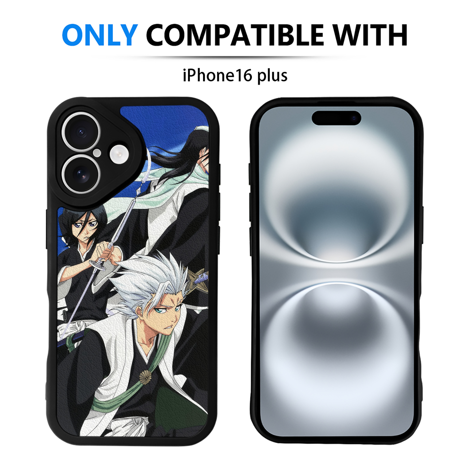 （画像用） ブリーチ BLEACH 【iPhone 16シリーズ対応】シリコンスマホケース（レザー調） 材質：シリコン